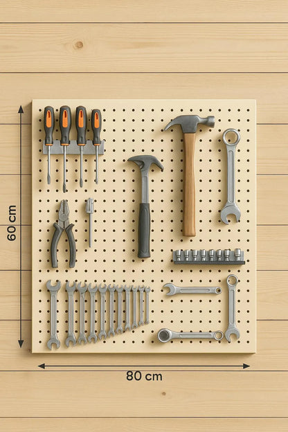 MHome DIY Pegboard Tool Organizer Plan: Garage Workshop Wall Storage - Various Sizes
