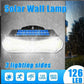 MTech Rechargeable Waterproof Solar Powered Wall 126COB Light With Smart Sensor Motion 2pc Pack