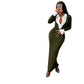Ladies Trendy 2-in -1 Shirt & Maxi Dress - Various Colours
