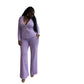 Ladies Knitted 2pc Cardigan & Wide Pants Sets -Various Colours