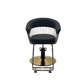 Styling Salon Chair With Footrest Black/Gold or Grey