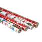Bulk Pack 5 x Xmas Stationery Gift Wrap 2m x 700mm