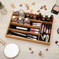 MHome Bamboo Cutlery-Multipurpose Tray - Kitchen Drawer Organiser with 5 Compartments - Durable, Durable, Eco-Friendly