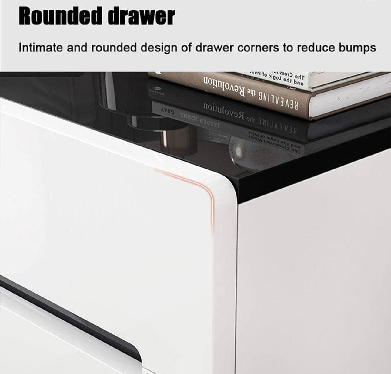 MFURN Minimalist Modern Bedside Pedestal Nightstand-Various Options