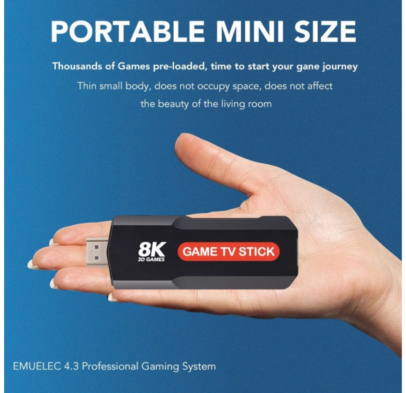 MTech Ultra HD Game Console TV Stick Android Media Player 5G 8K