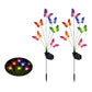 MHome Solar Butterfly Garden Stake Light 2pc