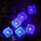 Solar Brick Lights - 6 Pack Solar Ice Cube Lights IP65-Waterproof Brick Light 4-LED Outdoor Brick Decor in Garden