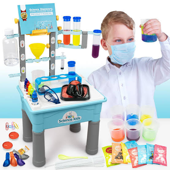 Science Experiments for Kids with Science Table and Smartphone Stand