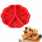 MHome PVC Silicone Waffle Mold – Non-Stick Round Baking Tray (21.5cm)