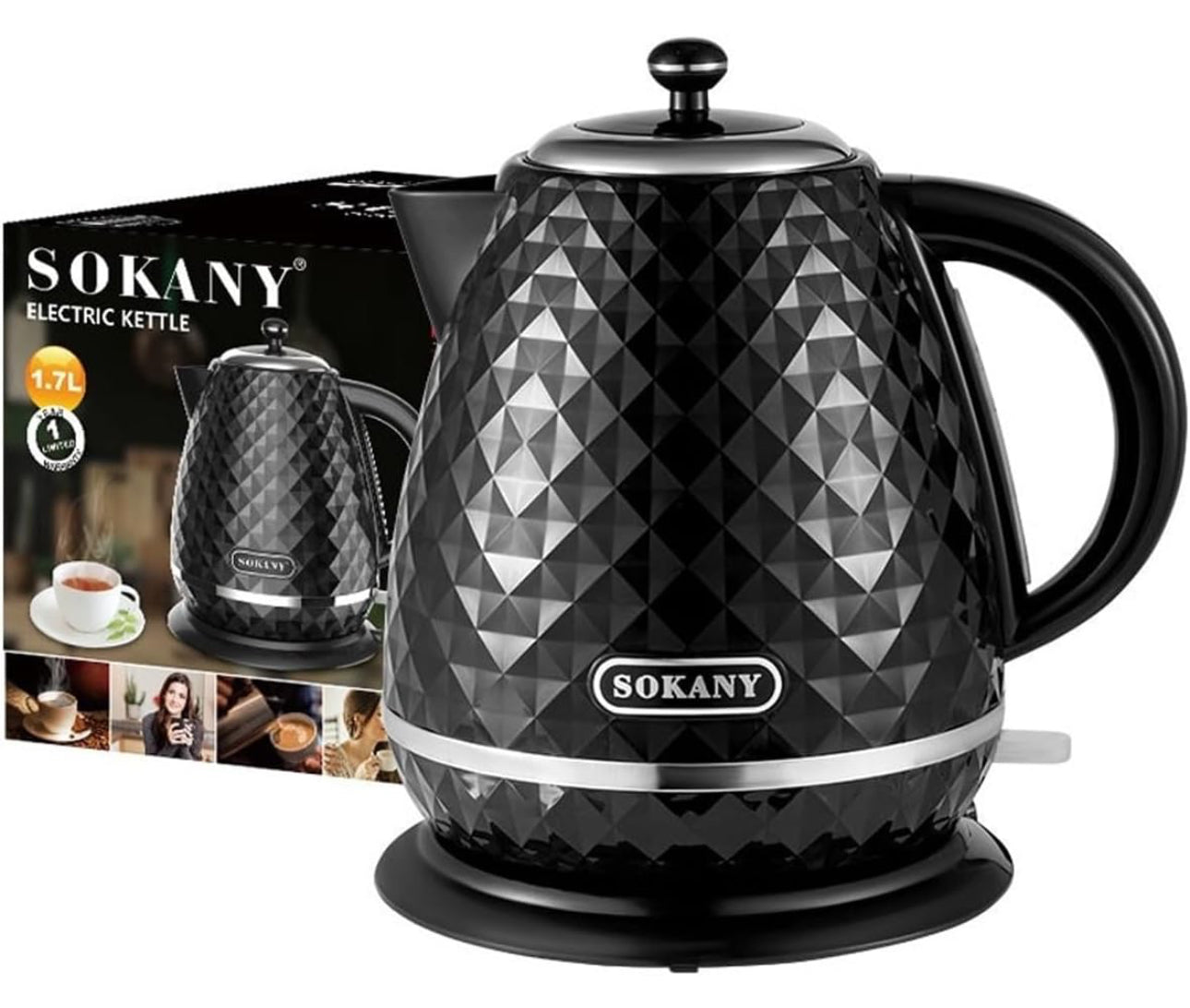 Sokany Electric Kettle 1.7L
