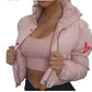 Ladies Cropped Puffer Jackets-Various Colours