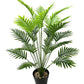 Artificial Plants, Fake Palm Tree, Pre Potted Faux Greenry Tree for Home Decor Office House Living Room Indoor Outdoor 1.2M