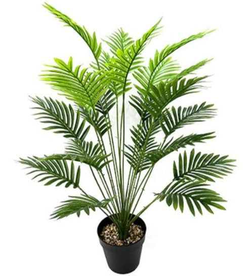 Artificial Plants, Fake Palm Tree, Pre Potted Faux Greenry Tree for Home Decor Office House Living Room Indoor Outdoor 1.2M