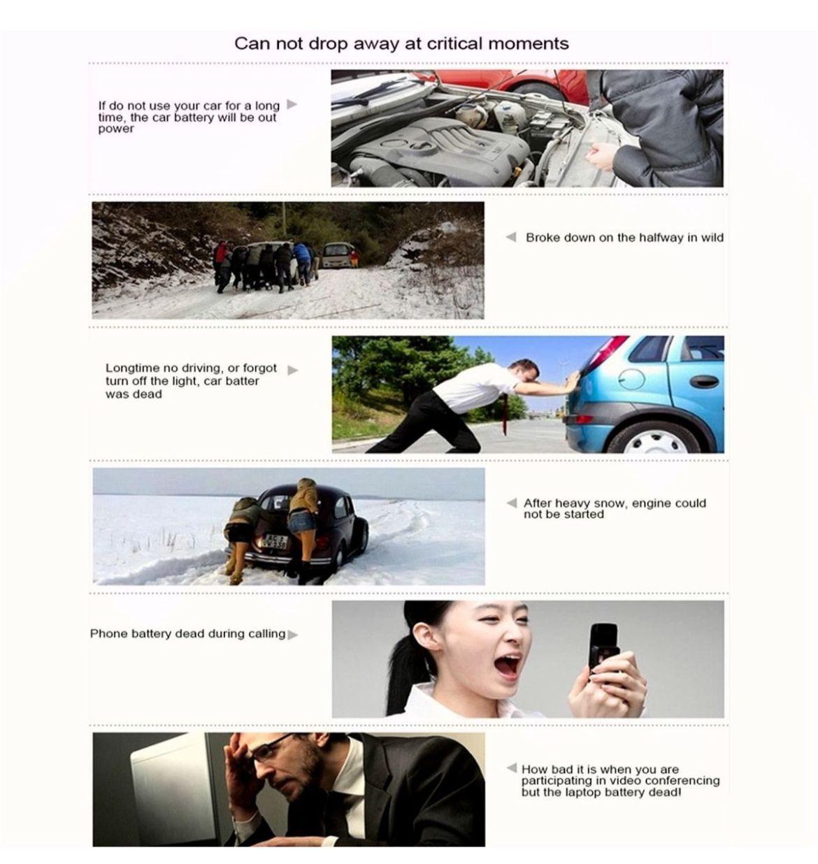 Emergency Car Jump Starter + Tyre Inflator