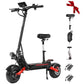 Pro-Sportz Electric Scooter for Adults, E-Scooter Up to 52MPH 6000W 60V Dual Motor 1440WH Battery, 50Miles Long Range 11" Tubeless Off-Road All Terrain Scooter Tires, Foldable Kick Electric Scooter with Seat
