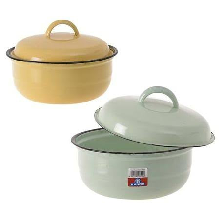 Enamel Cooking/Food Dish With Lid - Various Options Available