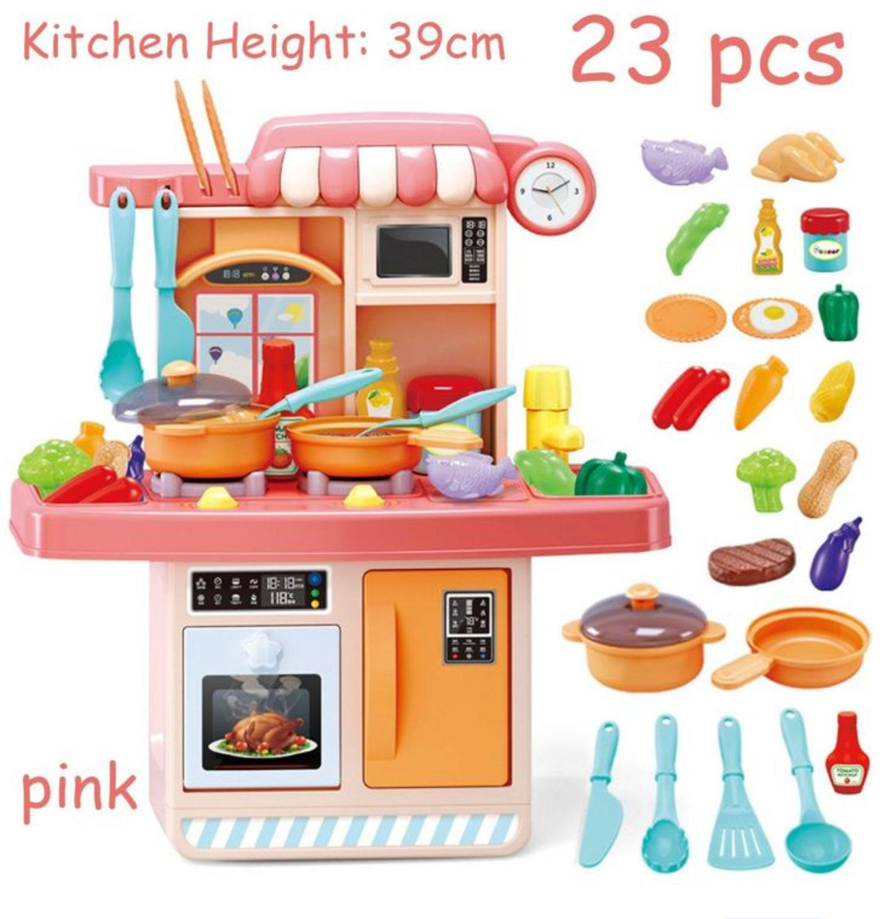 Children's toy spray kitchen girls' real cooking children's simulation kitchenware set