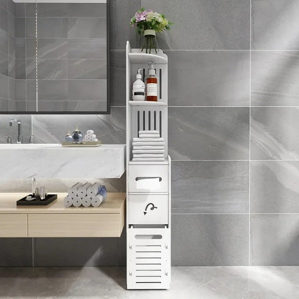 Slim Bathroom Cabinet Floor Standing
