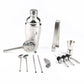 Cocktail Shaker with Wooden Stand Set 750ml - 12pc