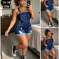 Ladies Classic Bib Style Denim Jumpsuit-Various Options