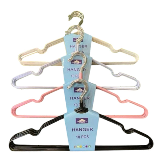 MHome Hanger Set 10pc - Various Colours