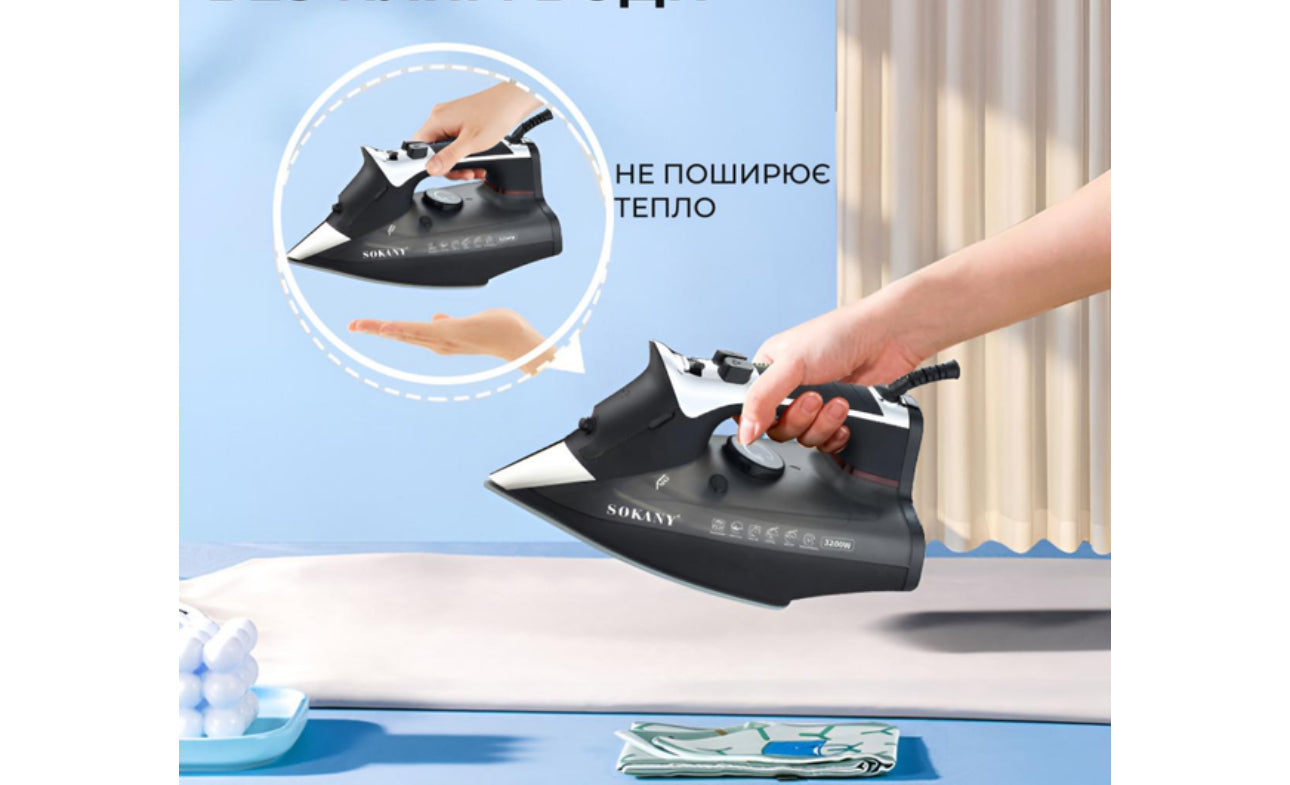 SOKANY Titanium Electric Steam Iron