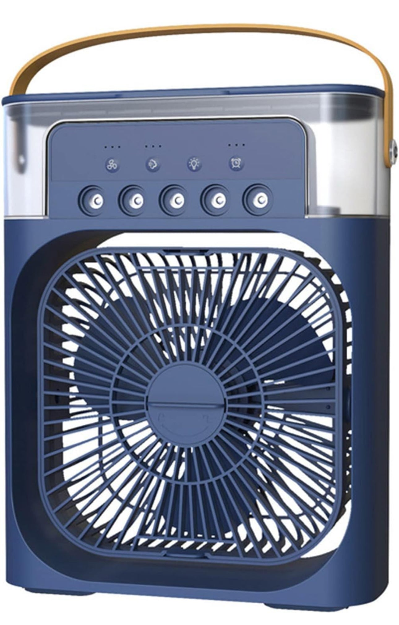 MTech Portable Air Cooler 4-In-1 Mini Mobile Conditioner Fan, Cooling Fan and Humidifier, 7 Colors LED Night Lights 3 Speeds Personal Evaporative Coolers, Conditioning Home Office - Various Options 2pc