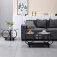 Oval & Round Shaped Glass Table-Available In Black or White