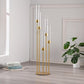 MHome Gold 5-Arm Floor Candelabra Candle Holder – Tall Wedding & Event Décor Stand