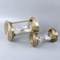 MHome Vintage Three Pillar Mini Hourglass Ornament Timer - Metal Hourglass, Glass Sand Timer