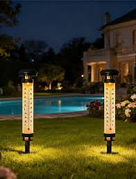 MHome Solar Powered Ground Thermometer