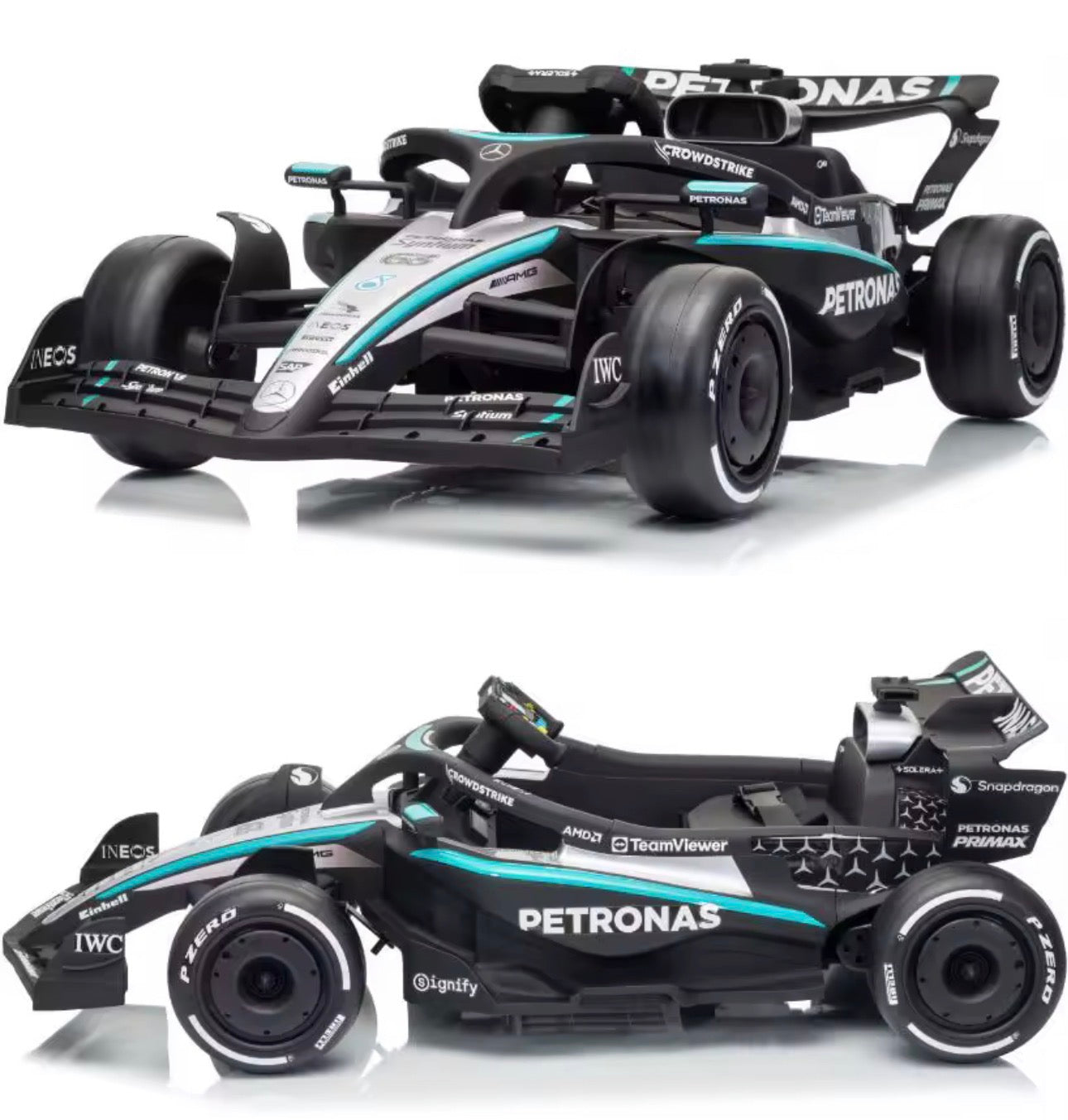 Mercedes-AMG PETRONAS F1 Team Licensed Go Kart Kids Electric Ride on Toys-PreOrder Only