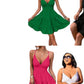 Solid Spaghetti Strap Cami Sleeveless Hot Colours Women Dresses