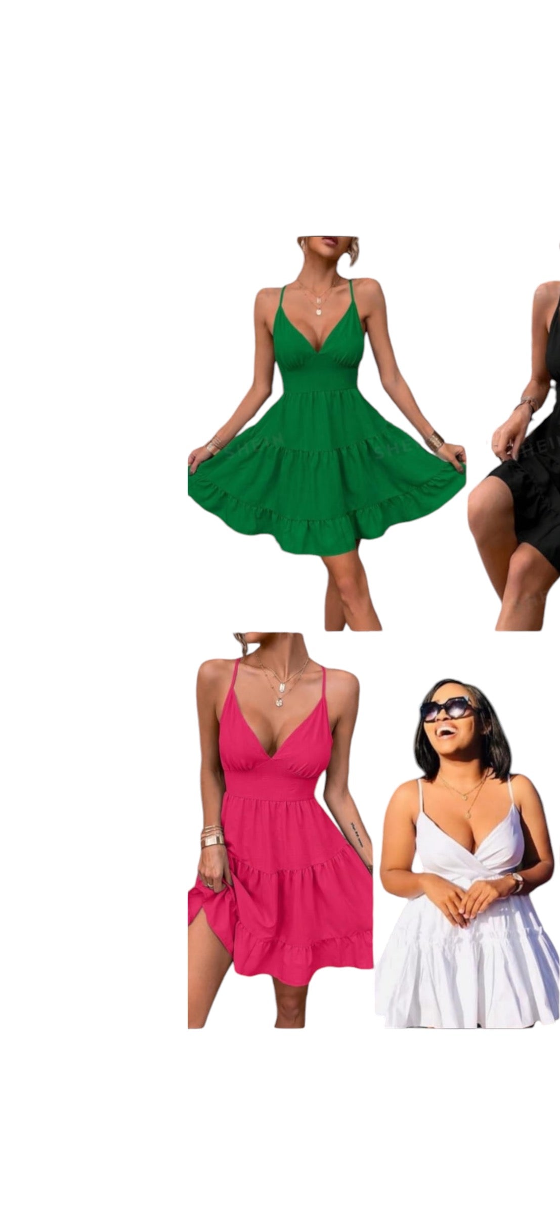 Solid Spaghetti Strap Cami Sleeveless Hot Colours Women Dresses