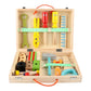 34 Pcs Wooden Tool Kit for Kids | Pretend Play Construction Toy Set | Montessori Educational Building Toy Set
