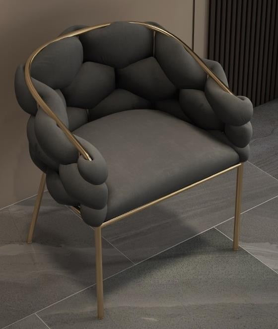 MHome Nordic Luxury Accent Armchair Velvet Relaxing Chair PreSales Now Available