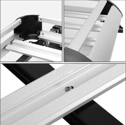 High Quality Heavy Load Thickening Aviation Aluminum Alloy Double Deck Luggage Rack Frame Carrier For Car