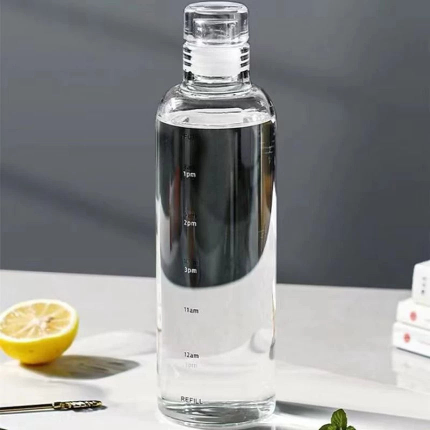 MHome Leakproof Transparent Glass Bottles 1L - Various Colours