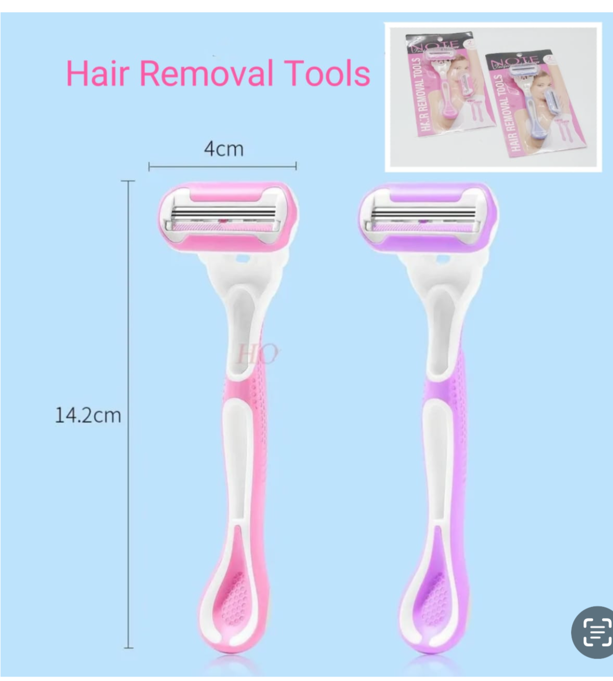 Ladies Hair Removal Shavers 2pc