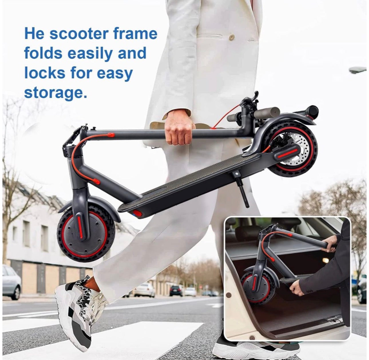 Pro-Sportz Electric Scooter - Foldable, Lightweight and Travel Ready