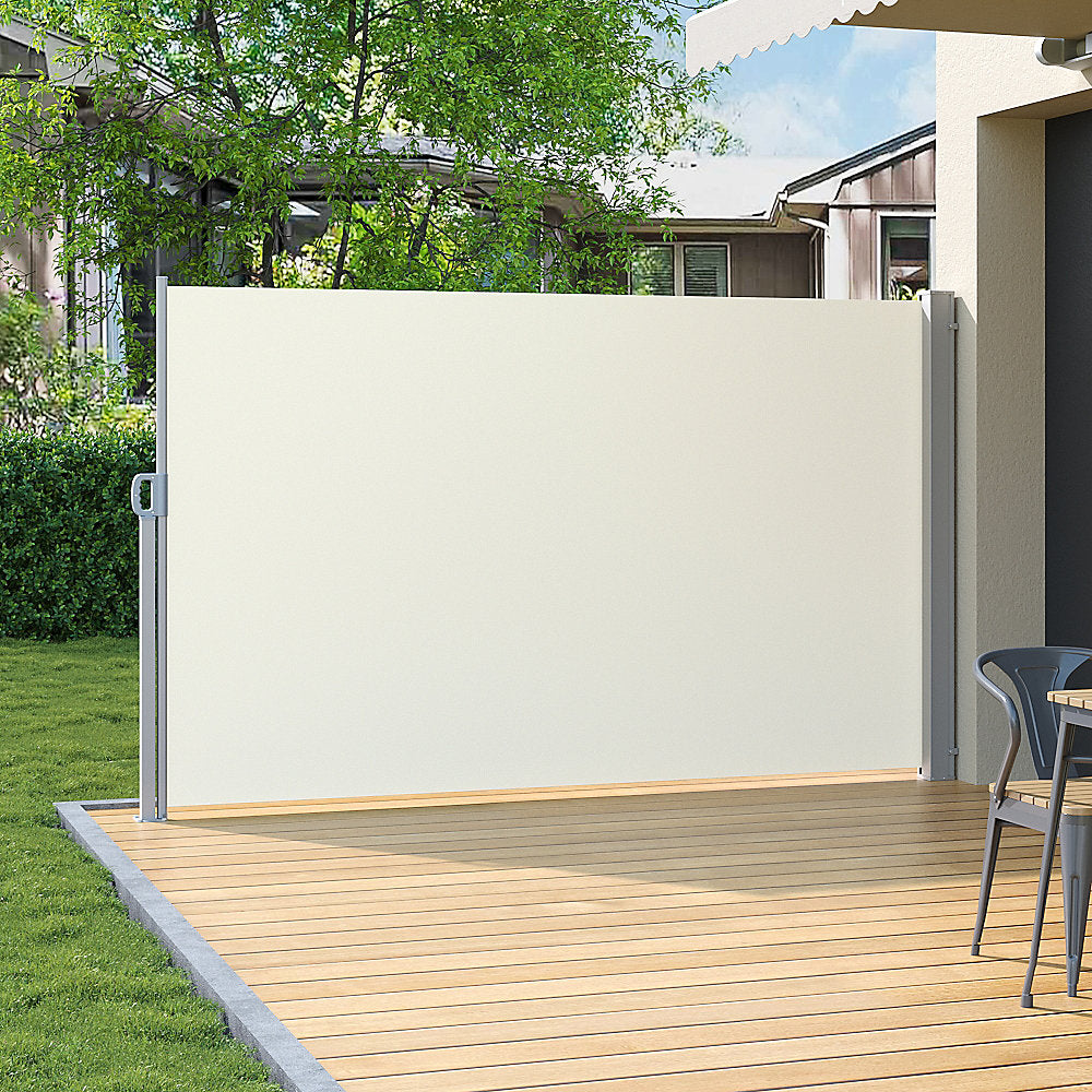 MHome Retractable Wind & Privacy Single Sided Screen-Available In 3 Colour Options