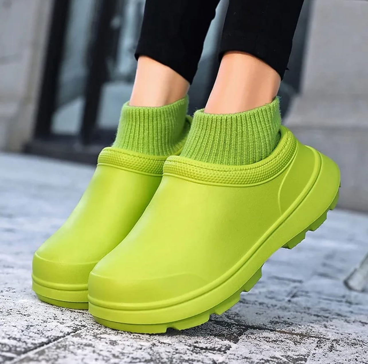 Ladies Stylish Clogs with Socks