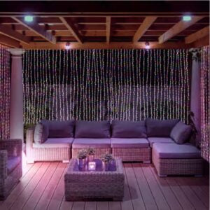 MTech Christmas Curtain RGB Lights 3x3M