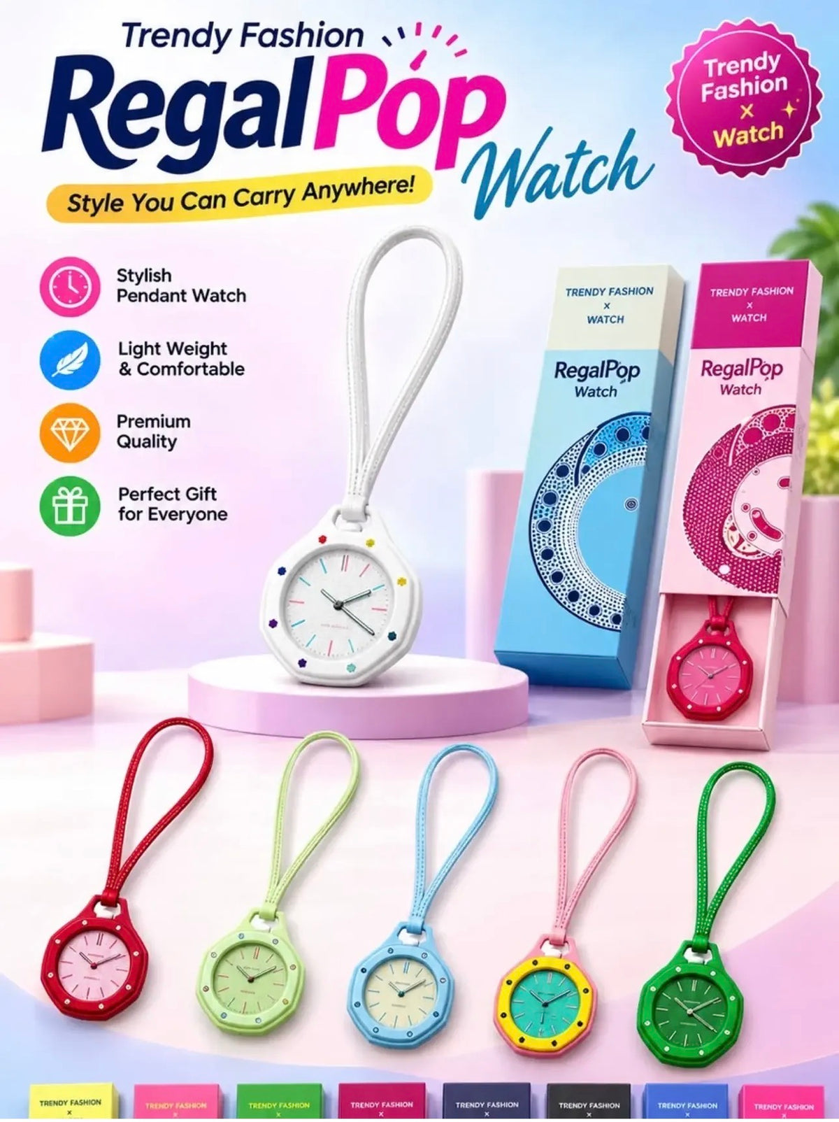 RegalPop Trendy Fashion X Pocket Watch Vintage Pocket Watch