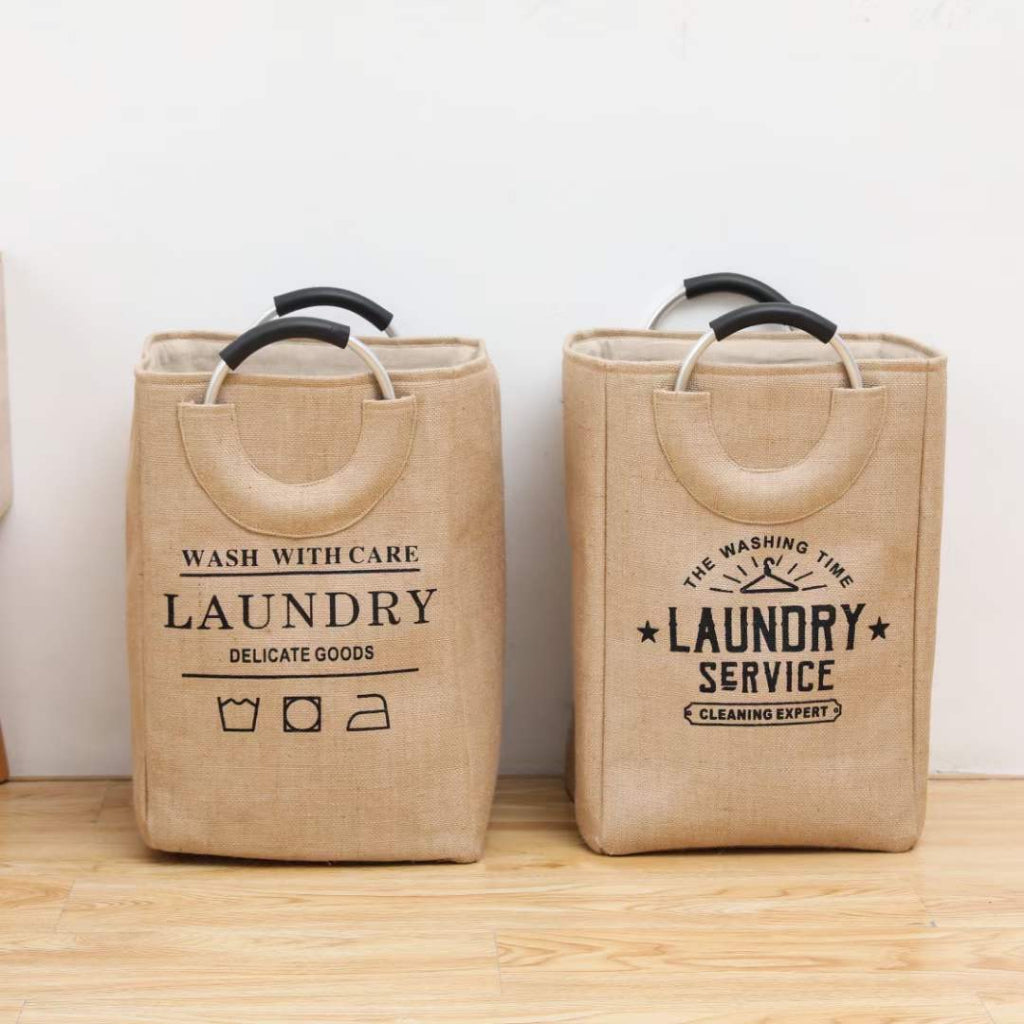 MHome Collapsible Laundry Bag with Ring Handles-Various Options