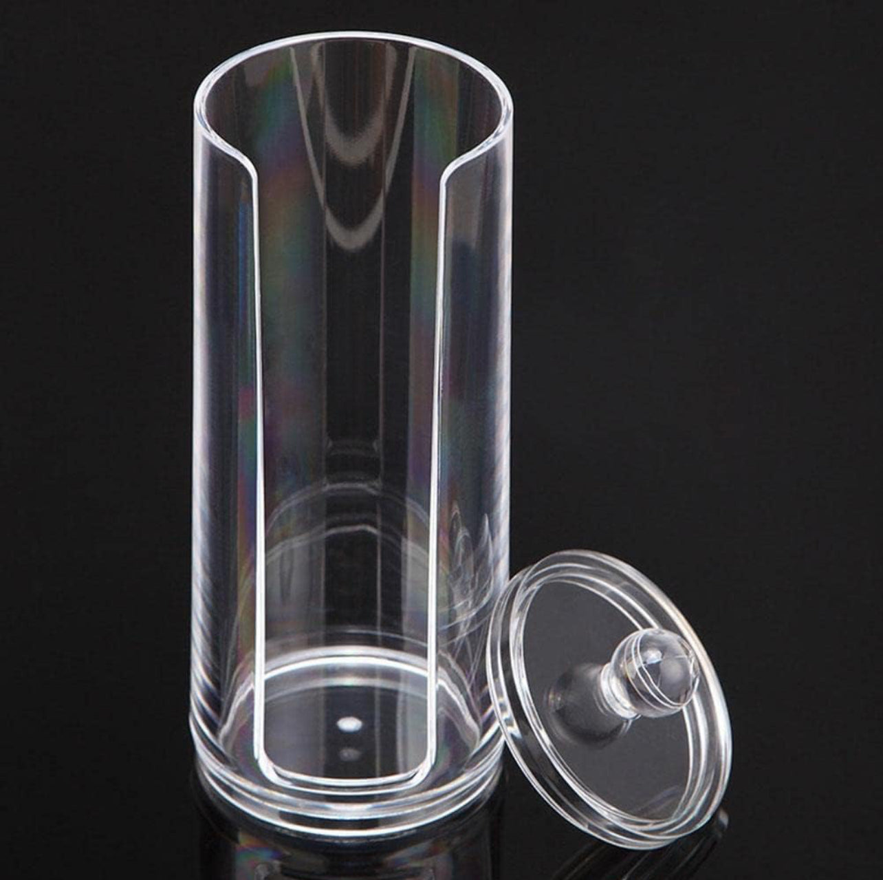 Acrylic Organizer Box Makeup Organiser Cotton Pads Cosmetic Dispenser Q-tip Box Storage Swabs Container Makeup
