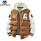 Men’s Windbreaker Drawstring Hooded Puffer Coat-Various Colours
