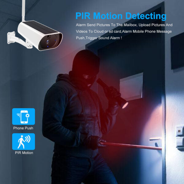 Solar Powered Wifi Surveillance Camera I-Cam-Y4 + App