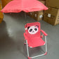 MBaby Kids Folding Animal Chair – Lightweight, Portable & Adorable With Umbrella- Various Colours