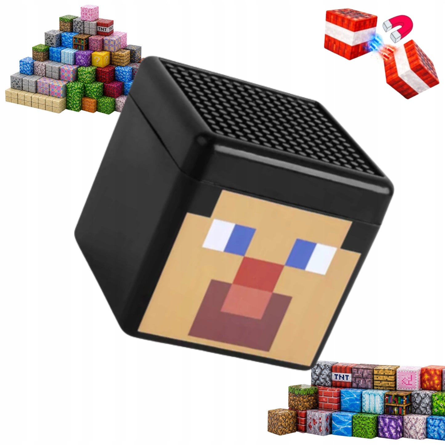 Pixel Character Building Block Storage Box